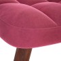 Sillón de relax con reposapiés terciopelo rojo tinto de , Sillones - Ref: Foro24-4016826, Precio: 136,49 €, Descuento: %