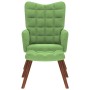Sillón de relax con reposapiés terciopelo verde claro de , Sillones - Ref: Foro24-4016824, Precio: 136,75 €, Descuento: %