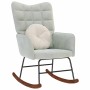 Silla mecedora de terciopelo gris claro de , Mecedoras - Ref: Foro24-4016832, Precio: 116,79 €, Descuento: %