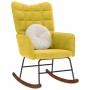 Silla mecedora de terciopelo amarillo de , Mecedoras - Ref: Foro24-4016839, Precio: 116,33 €, Descuento: %