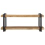 Estante de pared madera maciza de mango 110x33x45 cm de , Almacenamiento para CD y DVD - Ref: Foro24-4017488, Precio: 145,68 ...
