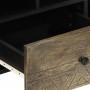 Mueble de TV madera maciza de mango negro 100x33x46 cm de , Muebles TV - Ref: Foro24-4017808, Precio: 99,18 €, Descuento: %