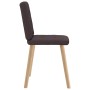 Sillas de comedor 2 unidades tela marrón oscuro de , Sillas de comedor - Ref: Foro24-4101072, Precio: 79,09 €, Descuento: %