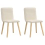 Sillas de comedor 2 unidades lino de , Sillas de comedor - Ref: Foro24-4101231, Precio: 110,35 €, Descuento: %
