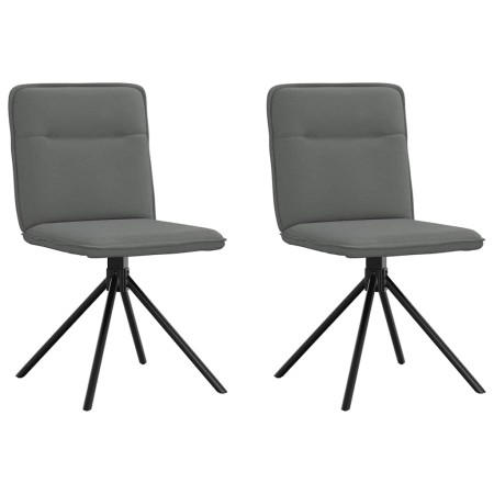 Sillas de comedor 2 unidades tela gris oscuro de , Sillas de comedor - Ref: Foro24-4101233, Precio: 105,57 €, Descuento: %