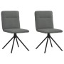 Sillas de comedor 2 unidades tela gris oscuro de , Sillas de comedor - Ref: Foro24-4101233, Precio: 105,57 €, Descuento: %