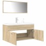 Set de muebles de baño 3 pzas madera contrachapada roble Sonoma de , Muebles de baño - Ref: Foro24-3325019, Precio: 325,25 €,...