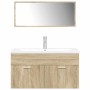 Set de muebles de baño 3 pzas madera contrachapada roble Sonoma de , Muebles de baño - Ref: Foro24-3325019, Precio: 325,25 €,...