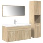 Juego de muebles de baño 4 pzas contrachapada roble Sonoma de , Muebles de baño - Ref: Foro24-3325025, Precio: 361,04 €, Desc...
