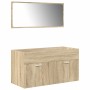 Juego de muebles de baño 4 pzas contrachapada roble Sonoma de , Muebles de baño - Ref: Foro24-3325025, Precio: 361,04 €, Desc...