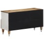 Mueble de TV madera maciza de mango 80x33,5x46 cm de , Almacenamiento para CD y DVD - Ref: Foro24-4018681, Precio: 64,65 €, D...