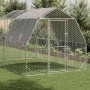 Gallinero con techo 2,5x4x2,25 m acero galvanizado de , Jaulas y habitáculos para animales pequeños - Ref: Foro24-3328526, Pr...