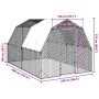 Gallinero con techo 2,5x4x2,25 m acero galvanizado de , Jaulas y habitáculos para animales pequeños - Ref: Foro24-3328526, Pr...