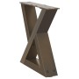 Patas para mesa centro 2 uds acero natural 40x(30-31,3)cm acero de , Patas para mesas - Ref: Foro24-4012683, Precio: 67,32 €,...