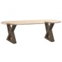 Patas para mesa centro 2 uds acero natural 40x(30-31,3)cm acero de , Patas para mesas - Ref: Foro24-4012683, Precio: 67,32 €,...