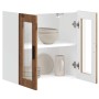 Armario de pared para cocina puerta cristal Porto madera vieja de , Armarios de cocina - Ref: Foro24-854155, Precio: 69,80 €,...