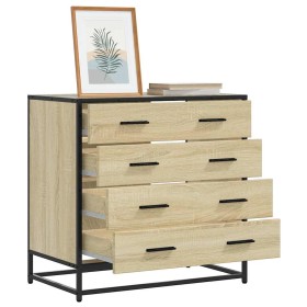 Cajonera de madera contrachapada color roble sonoma 70x41x70 cm de , Cajoneras - Ref: Foro24-849080, Precio: 123,50 €, Descue...