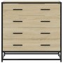 Cajonera de madera contrachapada color roble sonoma 70x41x70 cm de , Cajoneras - Ref: Foro24-849080, Precio: 123,50 €, Descue...