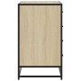 Cajonera de madera contrachapada color roble sonoma 70x41x70 cm de , Cajoneras - Ref: Foro24-849080, Precio: 123,50 €, Descue...