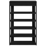 Mueble zapatero de madera de ingeniería negro 60x30x98 cm de , Zapateros y organizadores de calzado - Ref: Foro24-859924, Pre...