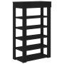 Mueble zapatero de madera de ingeniería negro 60x30x98 cm de , Zapateros y organizadores de calzado - Ref: Foro24-859924, Pre...