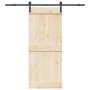 Kit de herrajes para puertas correderas acero negro 200 cm de , Artículos para puertas - Ref: Foro24-4009749, Precio: 53,26 €...
