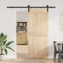 Kit de herrajes para puertas correderas acero negro 200 cm de , Artículos para puertas - Ref: Foro24-4009749, Precio: 53,26 €...