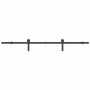 Kit de herrajes para puertas correderas acero negro 200 cm de , Artículos para puertas - Ref: Foro24-4009749, Precio: 53,26 €...