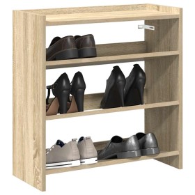 Mueble zapatero madera contrachapada roble sonoma 60x25x62 cm de , Zapateros y organizadores de calzado - Ref: Foro24-859889,...