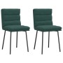Sillas de comedor 2 unidades terciopelo verde oscuro de , Sillas de comedor - Ref: Foro24-4101284, Precio: 95,92 €, Descuento: %