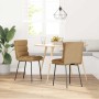 Sillas de comedor 2 unidades terciopelo marrón de , Sillas de comedor - Ref: Foro24-4101290, Precio: 96,10 €, Descuento: %