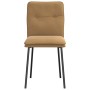 Sillas de comedor 2 unidades terciopelo marrón de , Sillas de comedor - Ref: Foro24-4101317, Precio: 88,87 €, Descuento: %