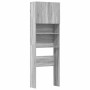Armario de lavadora madera ingeniería gris sonoma 64x24x190 cm de , Accesorios para lavadoras y secadoras - Ref: Foro24-85913...