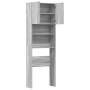 Armario de lavadora madera ingeniería gris sonoma 64x24x190 cm de , Accesorios para lavadoras y secadoras - Ref: Foro24-85913...