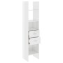 Estantería madera contrachapada blanco brillante 40x35x180 cm de vidaXL, Librerías y estanterías - Ref: Foro24-803422, Precio...