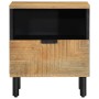 Mesilla de noche marrón 40x33x46 cm madera maciza mango de , Mesitas de noche - Ref: Foro24-4017726, Precio: 63,07 €, Descuen...