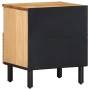 Mesilla de noche marrón 40x33x46 cm madera maciza mango de , Mesitas de noche - Ref: Foro24-4017726, Precio: 63,07 €, Descuen...