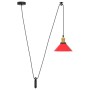 Lámpara colgante regulable en altura E27 rojo brillante Ø 22cm de , Lámparas - Ref: Foro24-4103449, Precio: 29,60 €, Descuent...