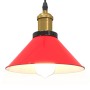 Lámpara colgante regulable en altura E27 rojo brillante Ø 22cm de , Lámparas - Ref: Foro24-4103449, Precio: 29,60 €, Descuent...