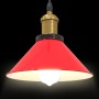 Lámpara colgante regulable en altura E27 rojo brillante Ø 22cm de , Lámparas - Ref: Foro24-4103449, Precio: 29,60 €, Descuent...