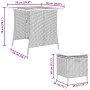 Set comedor de jardín 5 piezas con cojines ratán sintético gris de , Conjuntos de jardín - Ref: Foro24-365424, Precio: 232,88...