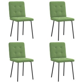 Sillas de comedor 4 unidades terciopelo verde claro de , Sillas de comedor - Ref: Foro24-3315160, Precio: 160,80 €, Descuento: %