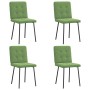 Sillas de comedor 4 unidades terciopelo verde claro de , Sillas de comedor - Ref: Foro24-3315160, Precio: 160,80 €, Descuento: %