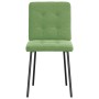 Sillas de comedor 4 unidades terciopelo verde claro de , Sillas de comedor - Ref: Foro24-3315160, Precio: 160,80 €, Descuento: %