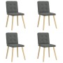 Sillas de comedor giratorias 4 unidades tela gris oscuro de , Sillas de comedor - Ref: Foro24-3315169, Precio: 195,49 €, Desc...