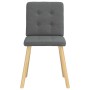 Sillas de comedor giratorias 4 unidades tela gris oscuro de , Sillas de comedor - Ref: Foro24-3315169, Precio: 195,49 €, Desc...
