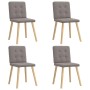 Sillas de comedor 4 unidades tela taupe de , Sillas de comedor - Ref: Foro24-3315174, Precio: 195,49 €, Descuento: %