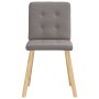 Sillas de comedor 4 unidades tela taupe de , Sillas de comedor - Ref: Foro24-3315174, Precio: 195,49 €, Descuento: %