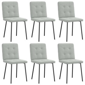 Sillas de comedor giratorias 6 uds terciopelo gris claro de , Sillas de comedor - Ref: Foro24-3315427, Precio: 241,71 €, Desc...