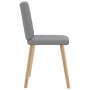 Sillas de comedor 6 unidades de tela gris claro de , Sillas de comedor - Ref: Foro24-3315438, Precio: 293,13 €, Descuento: %